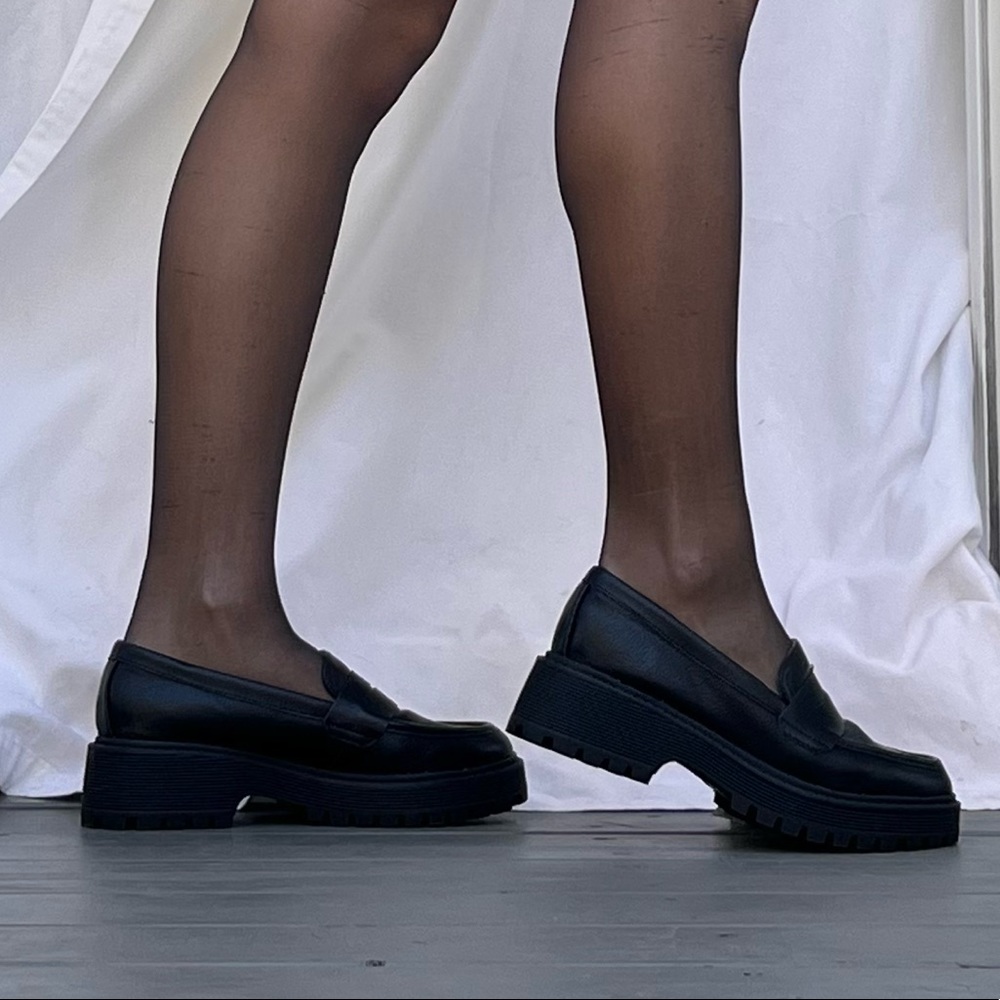Black Platform Loafers